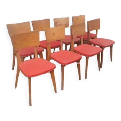 Série de 8 chaises en - 1960