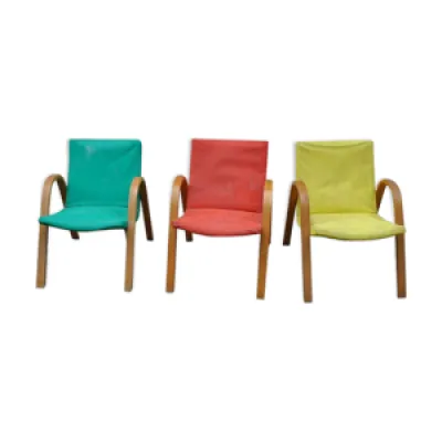 Série de 3 fauteuils - 1960