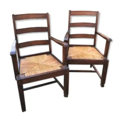 fauteuil en bois rustique - campagnard