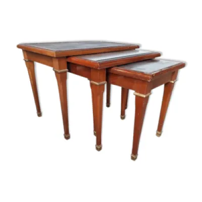 Tables gigogne style - bois bronze