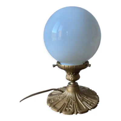 lampe à poser pied metal - globe