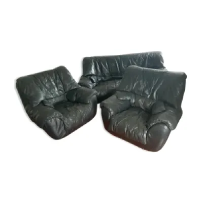 Canapé et fauteuils - cuir