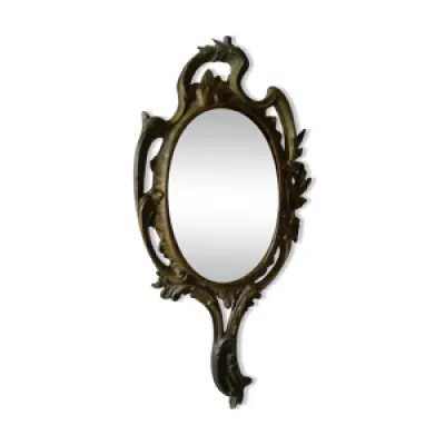 miroir à main biseauté - 29x14cm