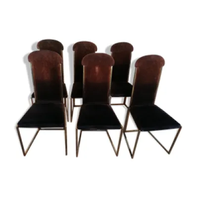 chaises de salon  Belgo - chrome