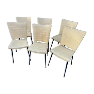 6 chaises design Colette - 1960