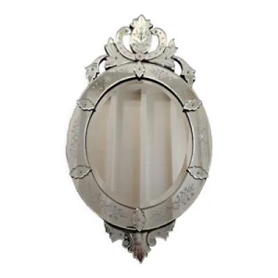 Miroir vénitien ovale