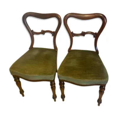 Set de 2 chaises style - vert
