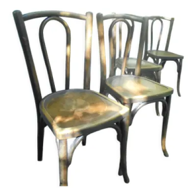 4 chaises bois courbé - 1900