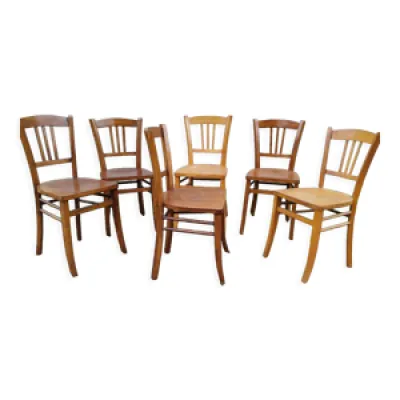 Série 6 chaises bistrot