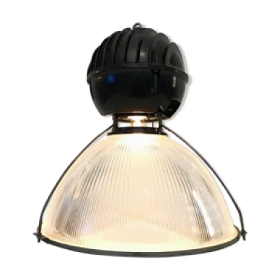 Lampe suspension holophane - noire verre