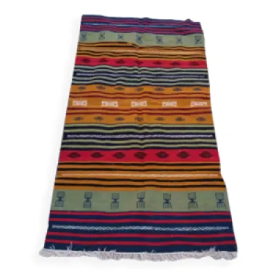 tapis kilim multicolores - 190x105