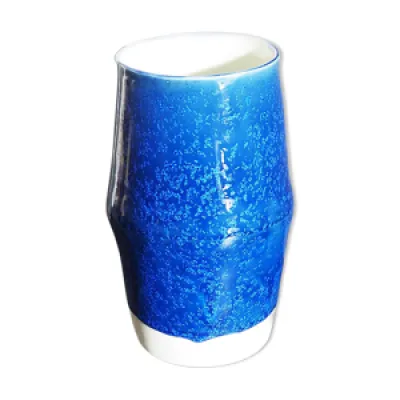 vase bleu à pailette