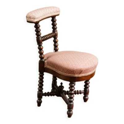 Chaise style Louis XIII - acajou