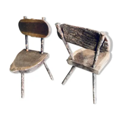 duo chaises brutalistes