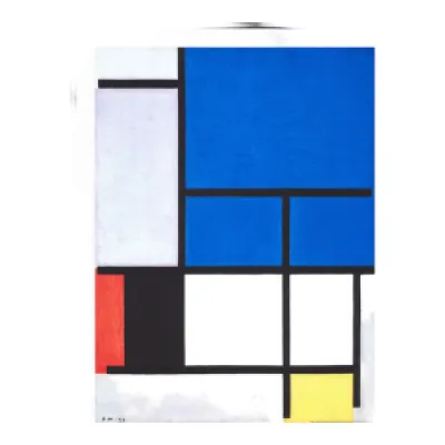 Illustration piet Mondrian