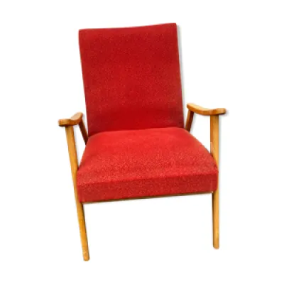 Fauteuil boomerang rouge