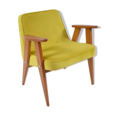 fauteuil 366 conçu par - jaune