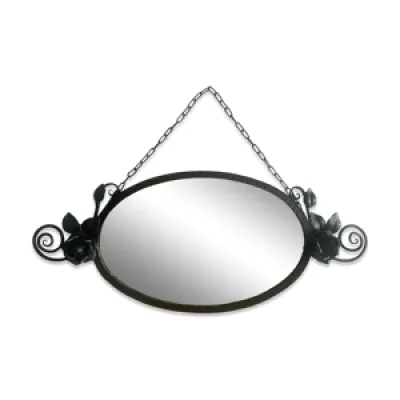 Ancien miroir ovale