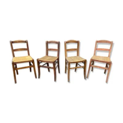 4 chaises bistrot 1930 - alsace