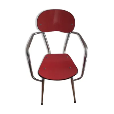 Fauteuil formica rouge