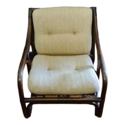 fauteuil en bambou circa - 1970