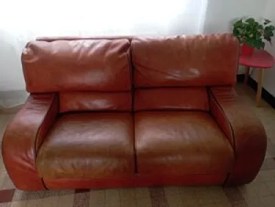 Canapé et fauteuil cuir - bobois