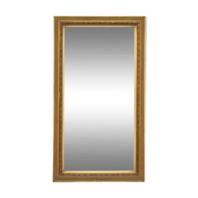 Miroir rectangulaire - stuc bois