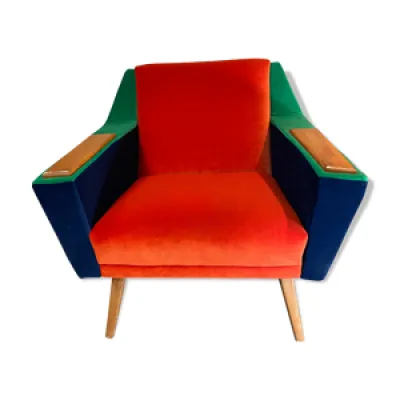 fauteuil multicolore
