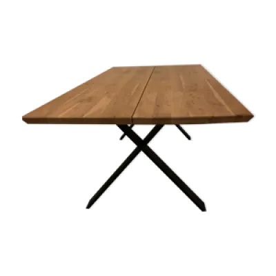 Table bois métal design