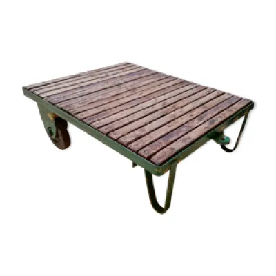 Table basse, chariot - industriel