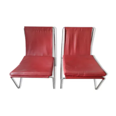 fauteuils simili rouge - 1953