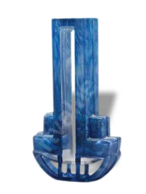 Vase en cristal moulé - daum