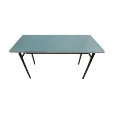Table en métal et bois - vert
