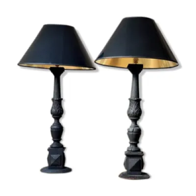 duo de lampes balustres