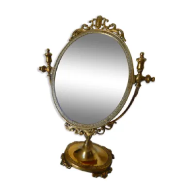 miroir psyché de table - laiton