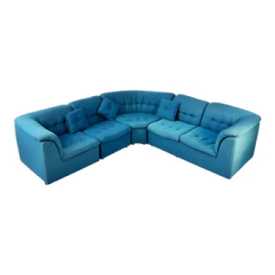 Canapé modulaire bleu - 1970