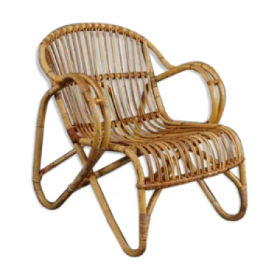 fauteuil en rotin Dutch - design