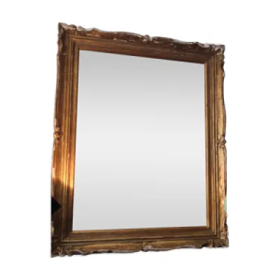 Miroir bois doré glace - ancienne