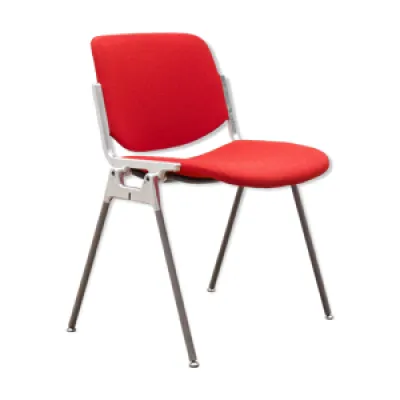 chaise DSC 106 de G.Piretti - rouge