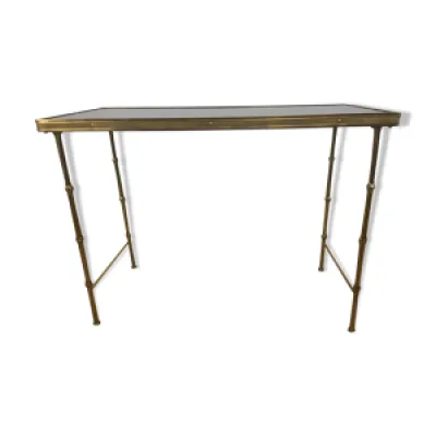 Table d'appoint laiton, - bambou 50