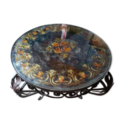 Table basse ronde ancienne