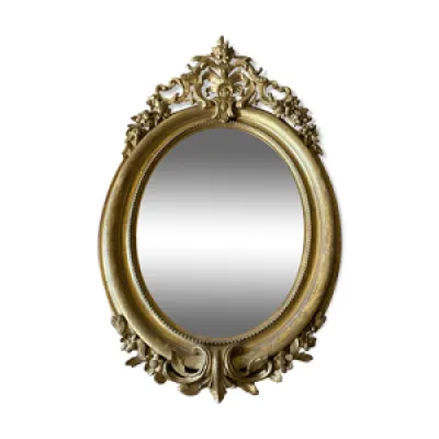 miroir ovale 100x65cm