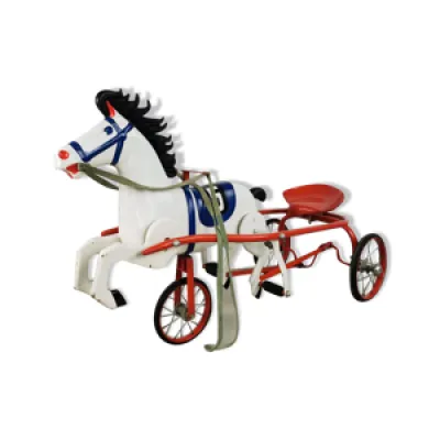 Tricycle cheval en métal