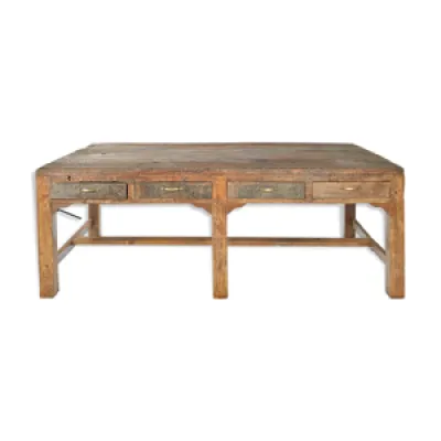 Table en bois à 8 tiroirs