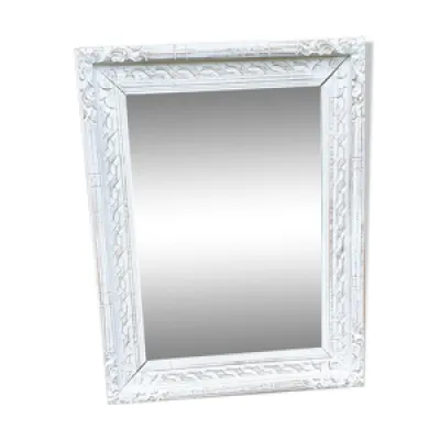 Miroir bois blanchi 