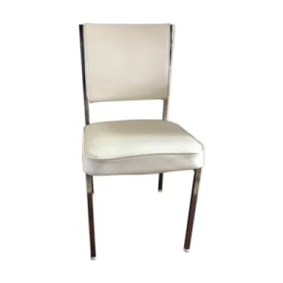 chaise boston skai blanc