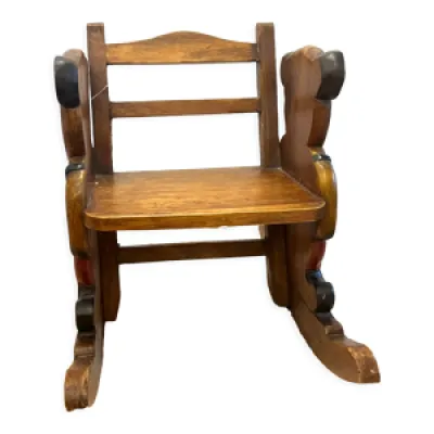 fauteuil à bascule bois