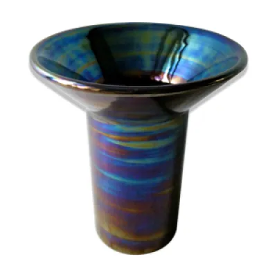 Vase en céramique noire - art deco