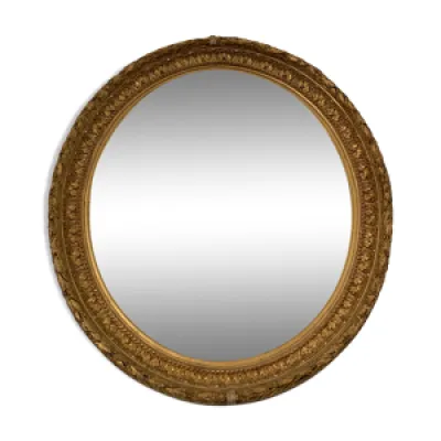 Ancien miroir ovale, - eme