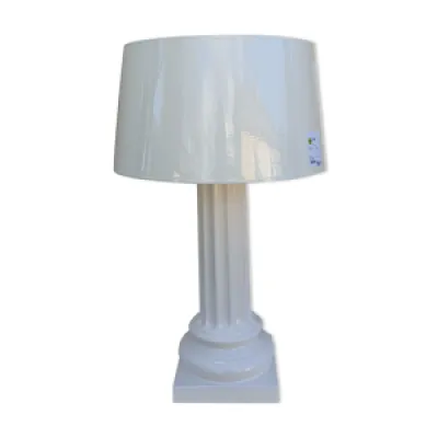 Lampe colonne en céramique - blanche